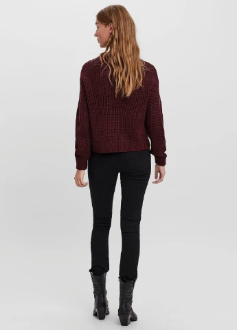 Бордовий демісезонний светр Vero Moda