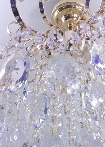 Люстра потолочная хрустальная 90040/6 Золото 60х57х57 см. Sunnysky (253122496)