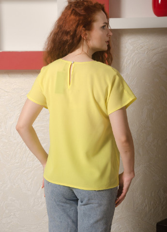 Жовта легка футболка із шифону INNOE Футболка из шифона