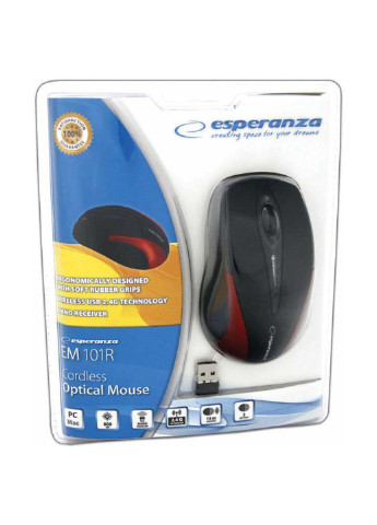 Мышь беспроводная Mouse Esperanza em101r black-r (em101r) (137173154)