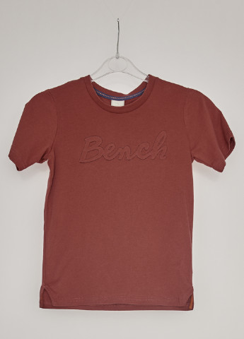 Коричневая летняя футболка с коротким рукавом Bench