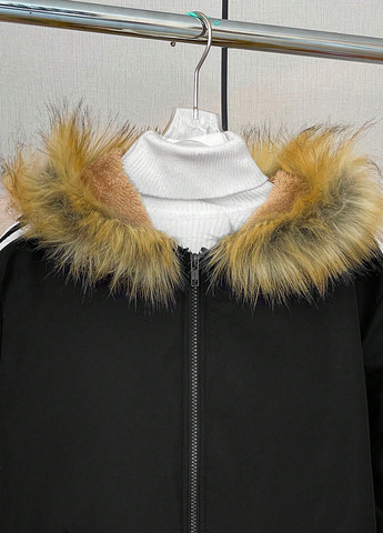 Чорна зимня куртка SHEIN