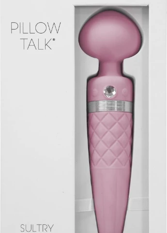 Вибромассажер 2-в-1 - Sultry Pink, классический массажер и вибратор с ротацией, подогрев Pillow Talk (254152070)