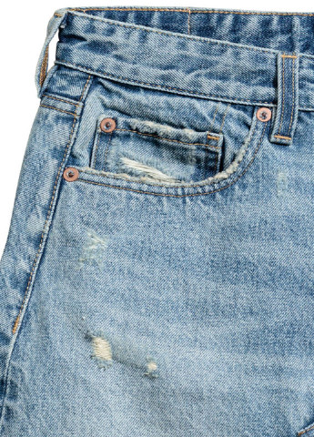Голубая джинсовая юбка H&M а-силуэта (трапеция)
