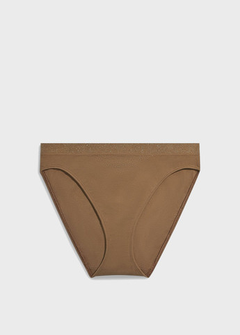 Бежевые купальные трусики однотонные Calvin Klein