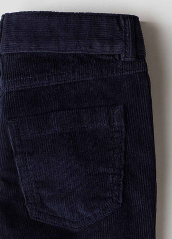 Темно-синие кэжуал демисезонные брюки зауженные H&M