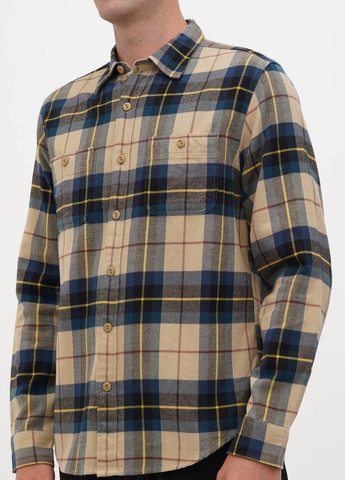 Горчичная кэжуал рубашка в клетку J.Crew