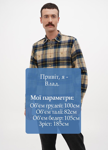 Горчичная кэжуал рубашка в клетку J.Crew