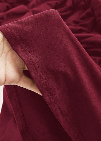 Бордова кежуал сукня кльош SHEIN однотонна