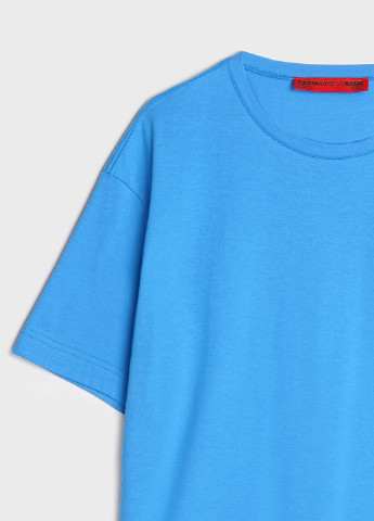 Голубая летняя футболка оверсайз KASTA design