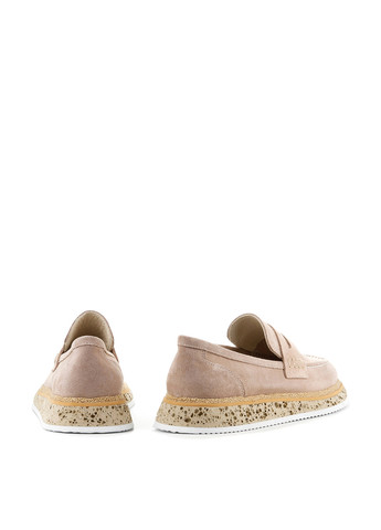 Le'BERDES Туфли лоферы бежевый з натуральная замша, украина — лето (294097573)