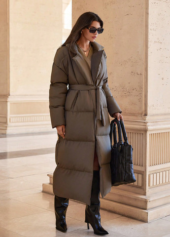 Коричнева зимня куртка SHEIN