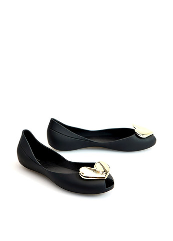 Женские балетки Mohito | чёрные однотонные брошь пвх (280755941)