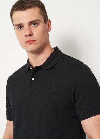 Черная футболка-поло для мужчин Sol's однотонная
