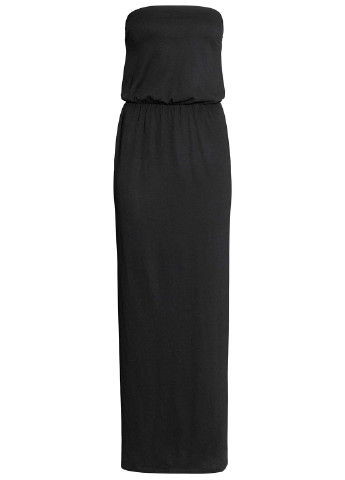 Чорна кежуал плаття, сукня з відкритими плечима H&M однотонна