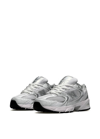 Светло-серые демисезонные кроссовки New Balance 530 White Silver Men’s Premium