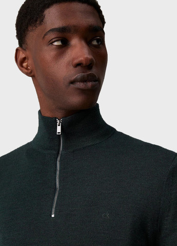 Темно-зеленый демисезонный свитер Calvin Klein