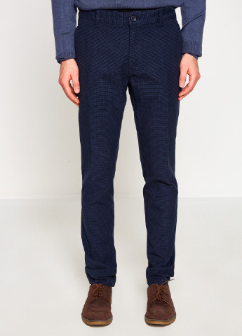 Темно-синие кэжуал демисезонные классические брюки KOTON