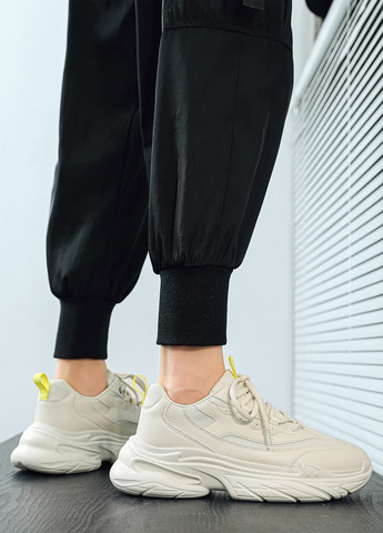 Серо-бежевые демисезонные кроссовки SHEIN