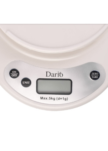 Ваги кухонні з чашею DKS-505С до 5 кг Dario dks-505с_white (229082966)