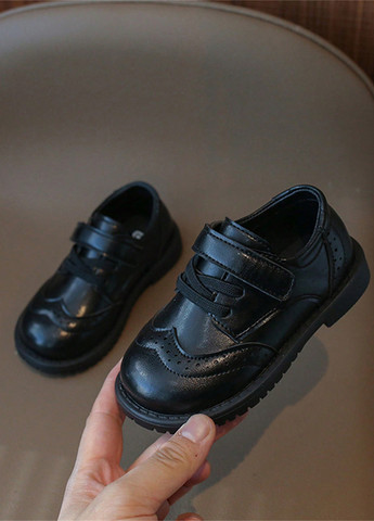 Черные туфли на липучке SHEIN