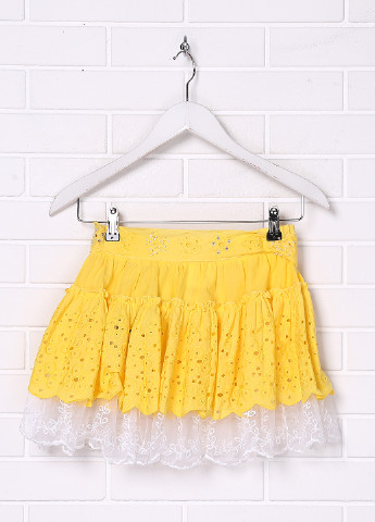 Желтая кэжуал однотонная юбка Laura Biagiotti мини