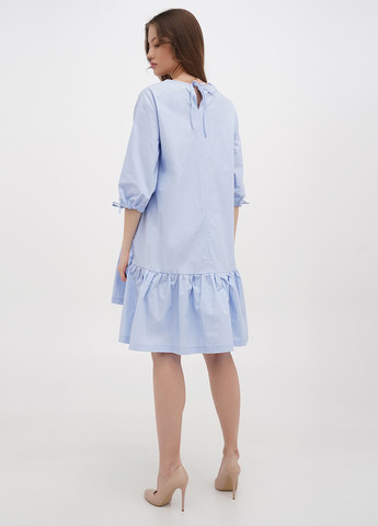 Голубое кэжуал платье Stefanel однотонное