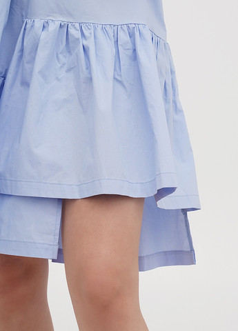 Голубое кэжуал платье Stefanel однотонное