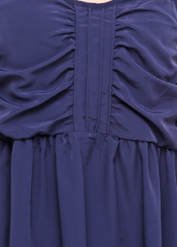 Темно-синя коктейльна сукня кльош Even&Odd однотонна