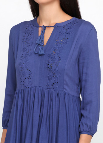Синее кэжуал платье Alya