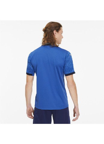 Синяя демисезонная футболка figc home shirt replica Puma