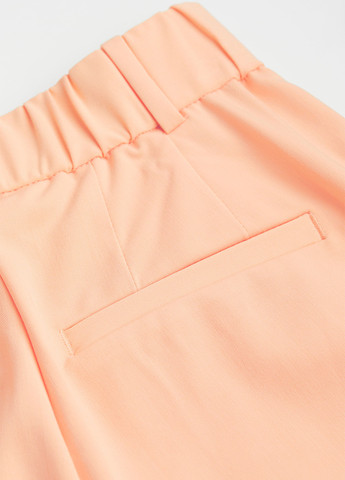 Персиковые кэжуал демисезонные зауженные брюки H&M