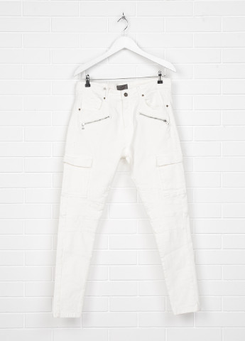 Белые демисезонные джинсы Zara