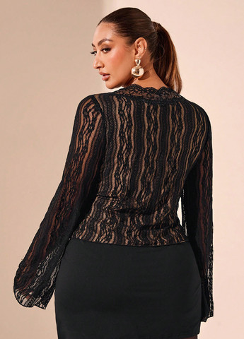 Чорна блуза SHEIN