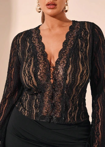 Чорна блуза SHEIN