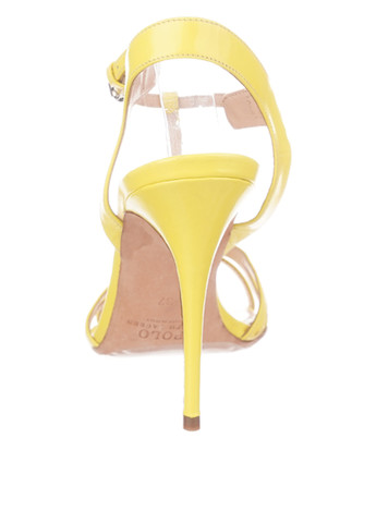 Желтые босоножки Ralph Lauren с ремешком