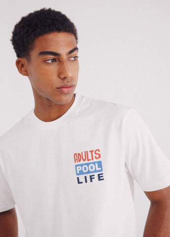 Біла футболка Springfield