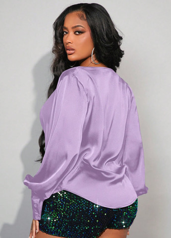 Лілова блуза SHEIN