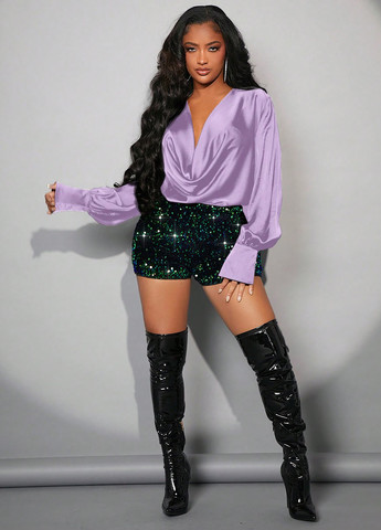 Лілова блуза SHEIN