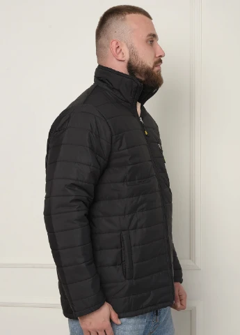 Черная демисезонная куртка демисизоная мужская на молнии Let's Shop