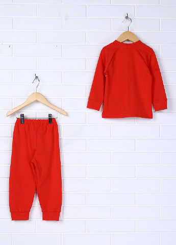 Червона всесезон піжама (кофта, штани) Baby Art