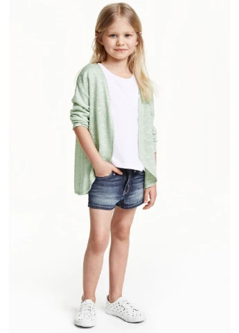 Бирюзовый демисезонный кардиган H&M