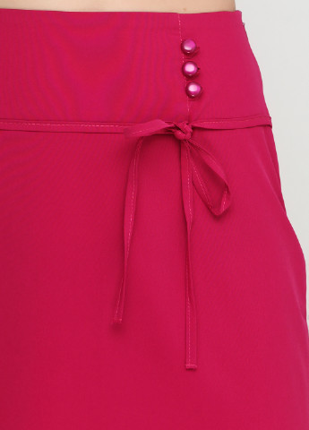 Малиновая кэжуал однотонная юбка Софі