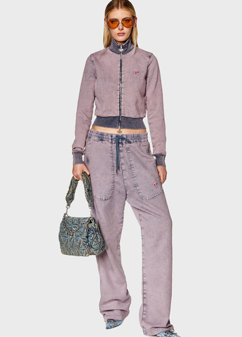 Розово-лиловая демисезонная куртка Diesel