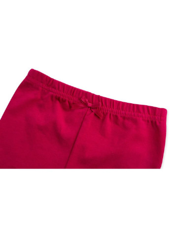 Красный демисезонный набор детской одежды для девочек: кофточка, штанишки и меховая жилетка (g8070.9-12) Luvena Fortuna
