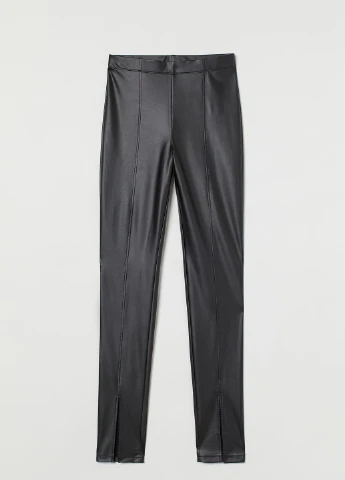 Черные демисезонные леггинсы H&M