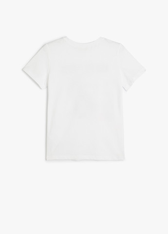 Белая летняя футболка KOTON