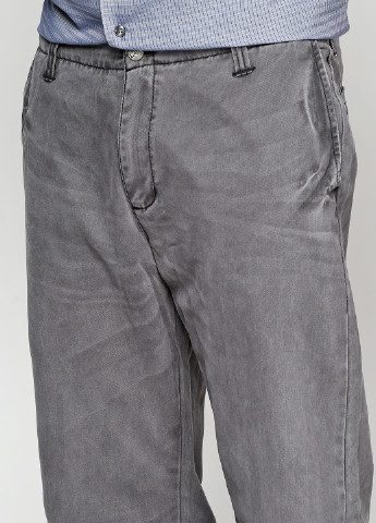 Серые кэжуал демисезонные со средней талией брюки Lee
