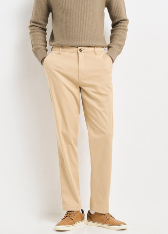 Бежевые кэжуал демисезонные чиносы брюки Springfield