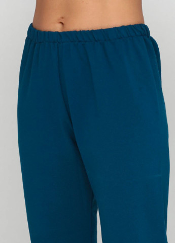 Темно-бирюзовая всесезон піжама (світшот, брюки) реглан + брюки Radda